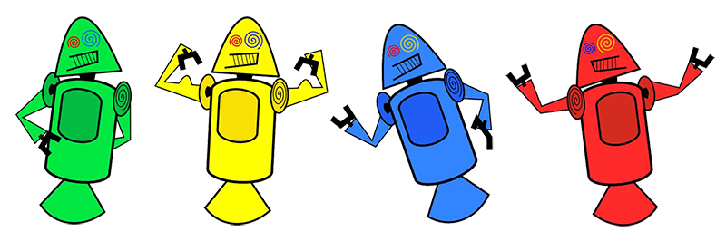 primeira versão do mascote do android
